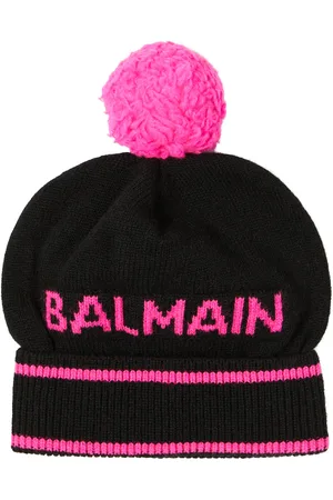 Balmain Gorro de lana y cachemir con logo
