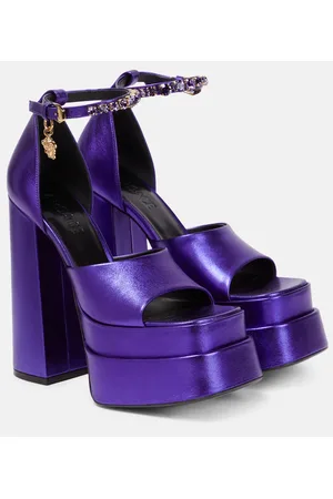 VERSACE Sandalias Medusa Aevitas de piel