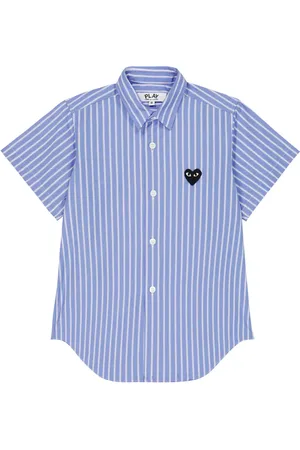Comme des Garçons Comme des Garçons Play Kids Camisa en popelín de algodón a rayas