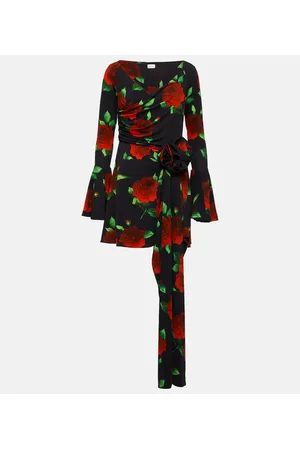 MAGDA BUTRYM Vestido corto fruncido floral