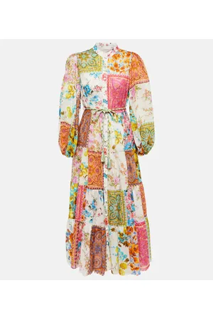 ZIMMERMANN Vestido midi Halcyon de algodón