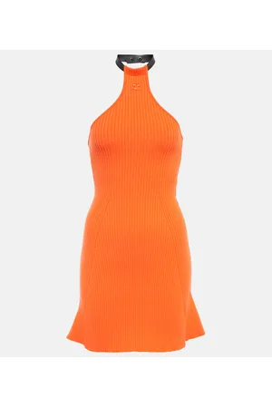 Courrèges Courrèges Vestido corto con cuello halter