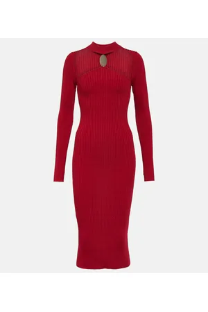 Simkhai Vestido midi Nikolai de cuello halter