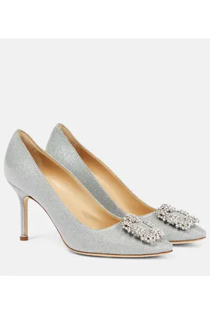 Manolo Blahnik Salones Hangisi 90 con glitter