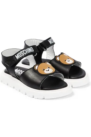 Moschino Sandalias de piel con logo