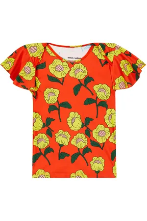 Mini Rodini Top de baño Flowers estampado