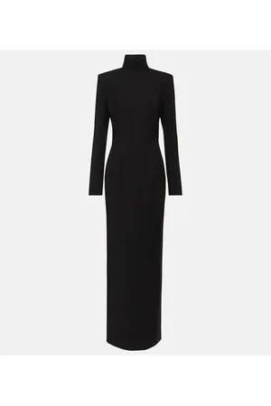 Monot Mônot Vestido largo de crepé con aberturas