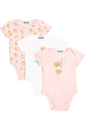 Moschino Bebé - set de 3 bodies de jersey de algodón