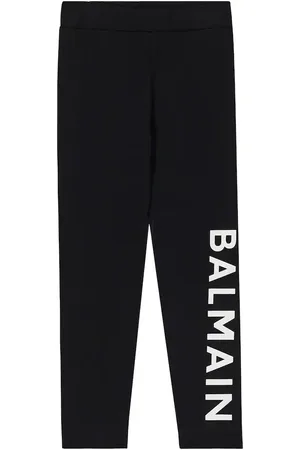 Balmain Leggings en mezcla de algodón con logo
