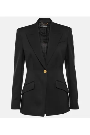 VERSACE Blazer de mezcla de lana