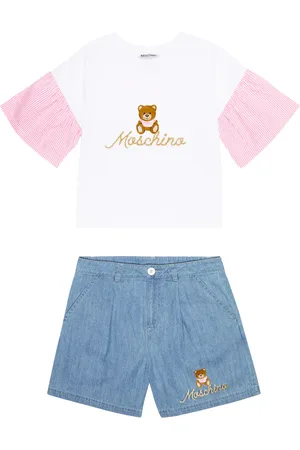 Moschino Set de camiseta y shorts con Teddy