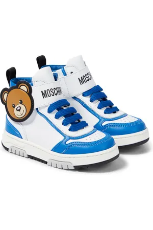 Moschino Zapatillas de piel con logo