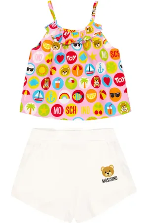 Moschino Set de tank top y shorts de jersey