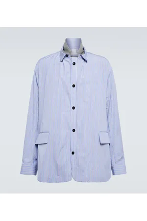 SACAI Camisa de algodón a rayas