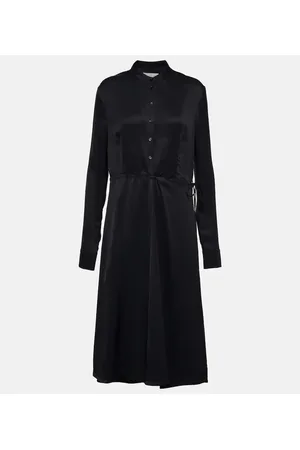 Jil Sander Vestido midi acampanado