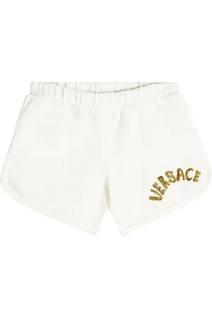 VERSACE Shorts de forro polar de algodón
