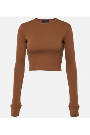 WARDROBE.NYC X Hailey Bieber crop top de jersey