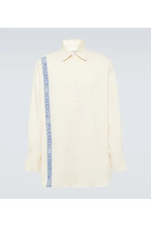 J.W.Anderson Camisa de algodón y lino a rayas
