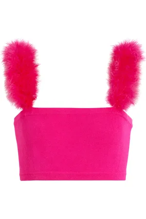 MAGDA BUTRYM Bralette con pelo sintético