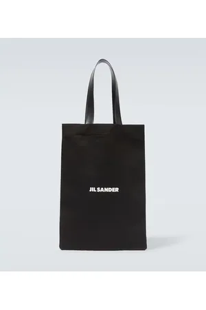 Jil Sander Tote de algodón y lino