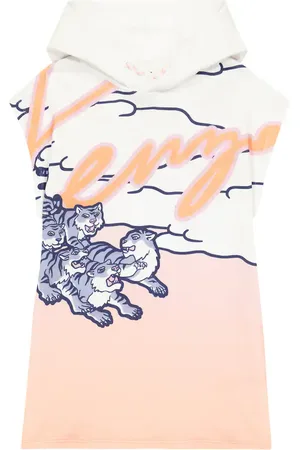 Kenzo Vestido Rainbow en mezcla de algodón