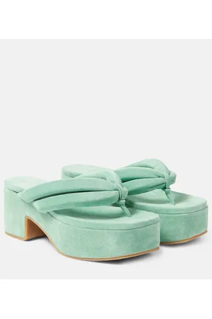 DRIES VAN NOTEN Sandalias de ante con plataforma
