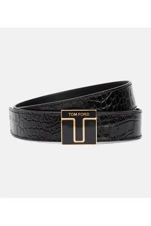 Tom Ford Cinturón de piel grabada