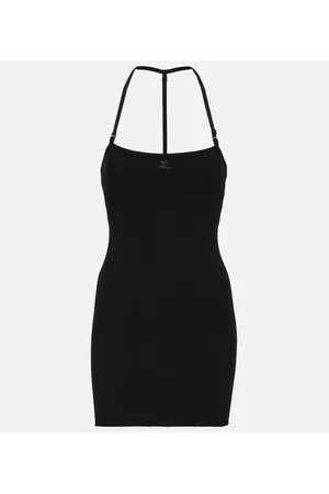 Courrèges Courrèges Vestido corto de punto acanalado