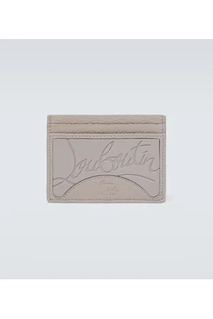 Christian Louboutin Tarjetero Kios de piel grabada