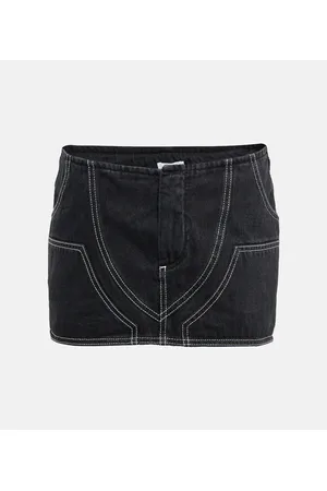 OFF-WHITE Minifalda denim de tiro bajo