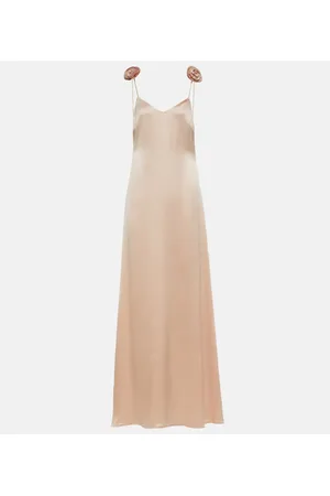 MAGDA BUTRYM Vestido de fiesta en seda con apliques