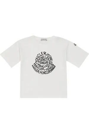 Moncler Camiseta de punto de algodón con logo