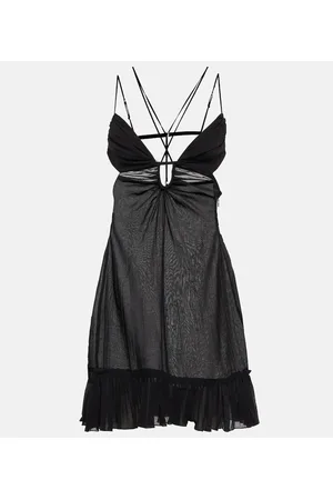 Nensi Dojaka Vestido corto de algodón halter