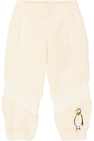 Mini Rodini Pantalones de forro polar bordados