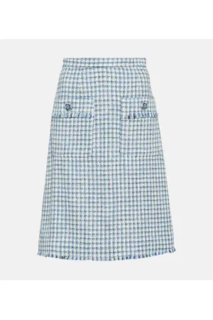 Etro Minifalda de pata de gallo de tiro alto