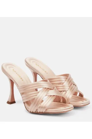 Aquazzura Mules Oahu 95 de satén