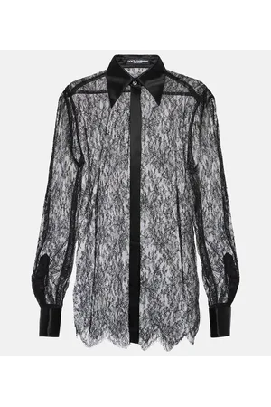 Dolce & Gabbana Blusa de encaje floral