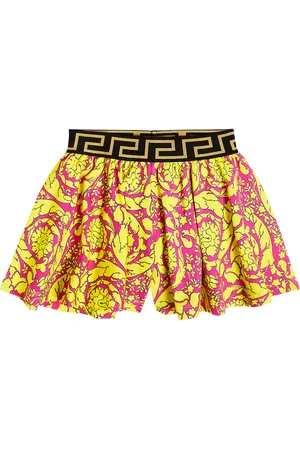 VERSACE Falda Barocco de forro polar de algodón
