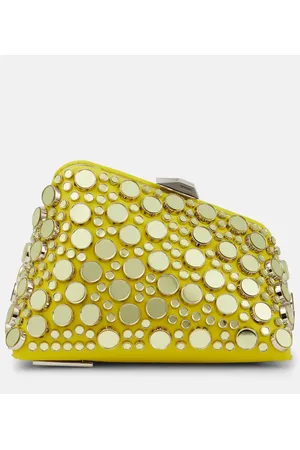 The Attico Clutch Midnight Mini de piel adornado