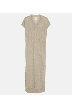 Jardin des Orangers Vestido de cachemir en punto trenzado