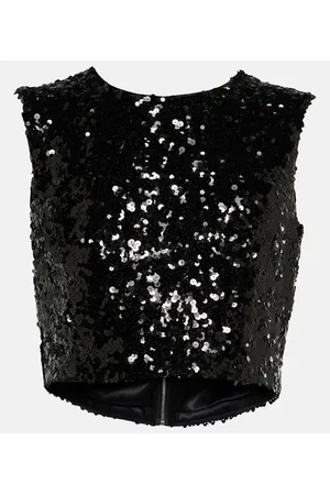 Dolce & Gabbana Crop top con lentejuelas