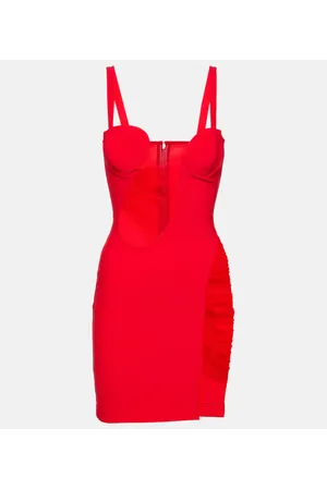 Nensi Dojaka Vestido corto de jersey con abertura