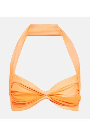 Norma Kamali Top de bikini Bill Bra con cuello halter