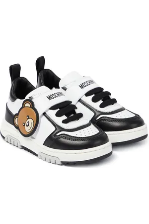 Moschino Zapatillas de piel con Teddy Bear