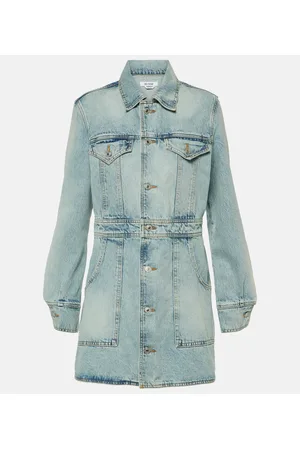 RE/DONE Vestido corto Trucker de denim de algodón