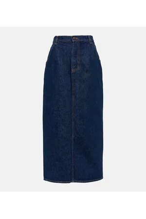 MAGDA BUTRYM Falda midi en denim