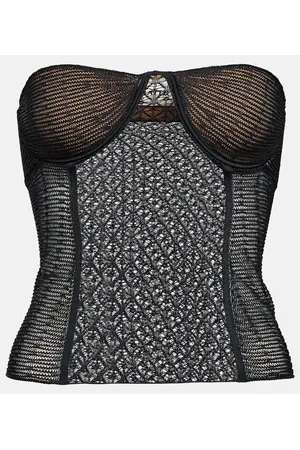 Khaite Bustier Lori en punto de encaje
