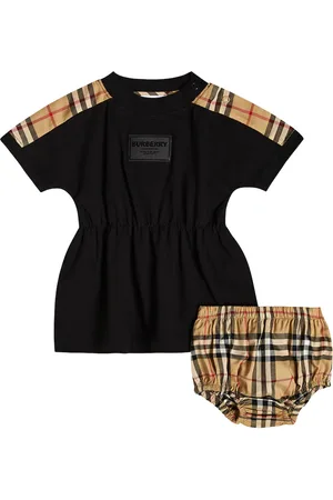 Burberry Bebé - set de vestido y braga con Burberry Check