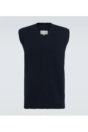 Maison Margiela Chaleco Donegal tabardo de lana y cachemir
