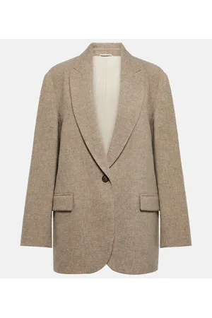 Brunello Cucinelli Blazer en lona de yak